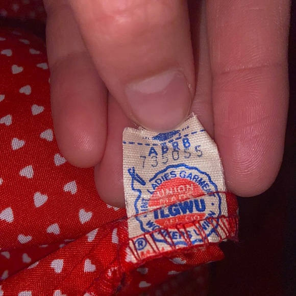 ❤️Leslie Fay - Red Heart Print Dress❤️ - Picture 5 of 5